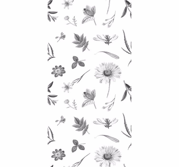 Rollo Fenster Blumen und Pflanzen botanisches gartenmotiv - TenStickers