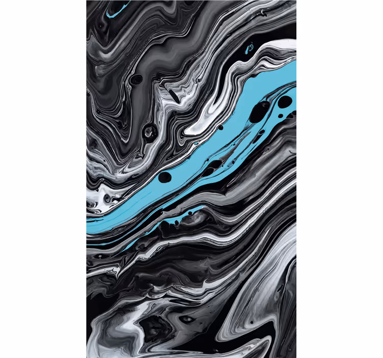 Rollo fenster mit muster fluid schwarze muster - TenStickers