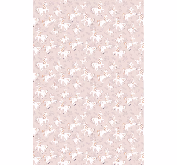 Rollo Fenster Kinderzimmer beige einhorn fantasie - TenStickers