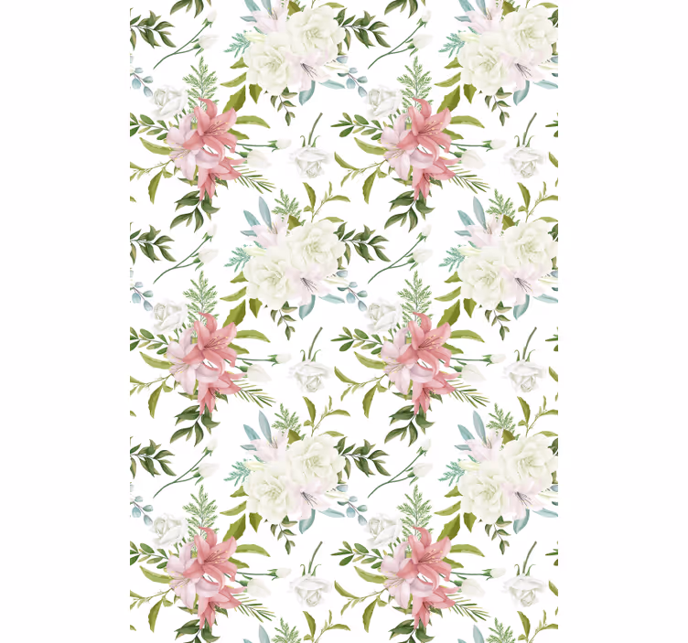 Rollo Fenster Elegant einfaches blumenarrangement - TenStickers
