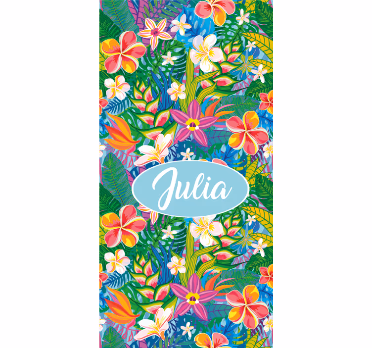 Rollo Fenster Pflanzen tropisches Blumenarrangement - TenStickers