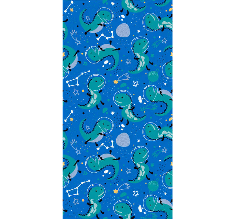 Kind Rollos Lustige dinos mit planeten - TenStickers