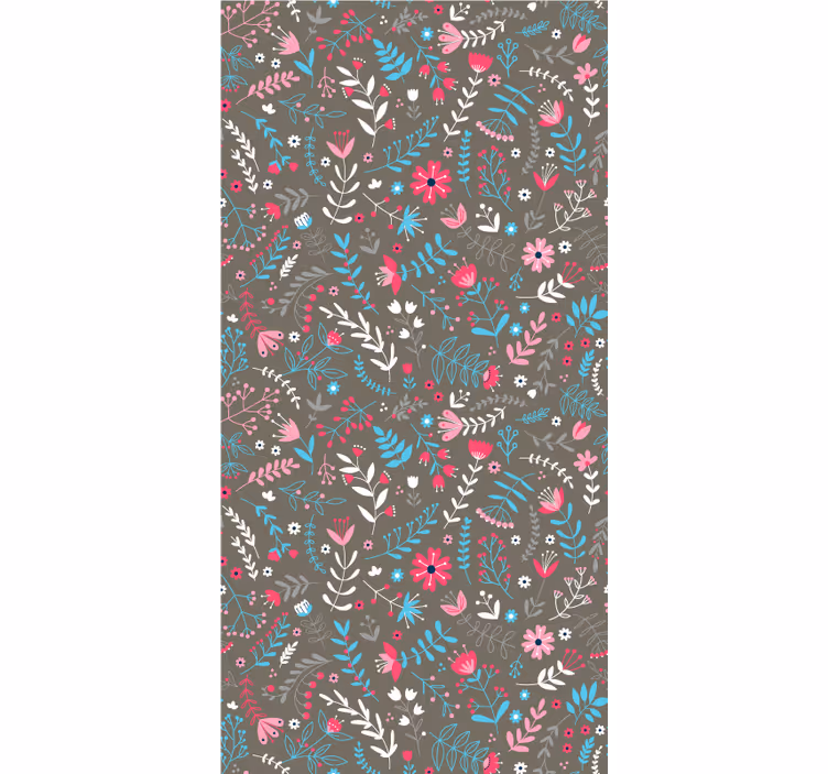 Rollo Fenster Blumen und Pflanzen buntes, kleines motiv - TenStickers