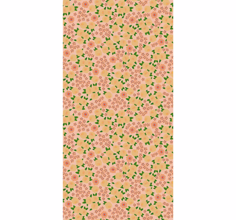 Rollo für küche mit blühenden blumenmustern - TenStickers