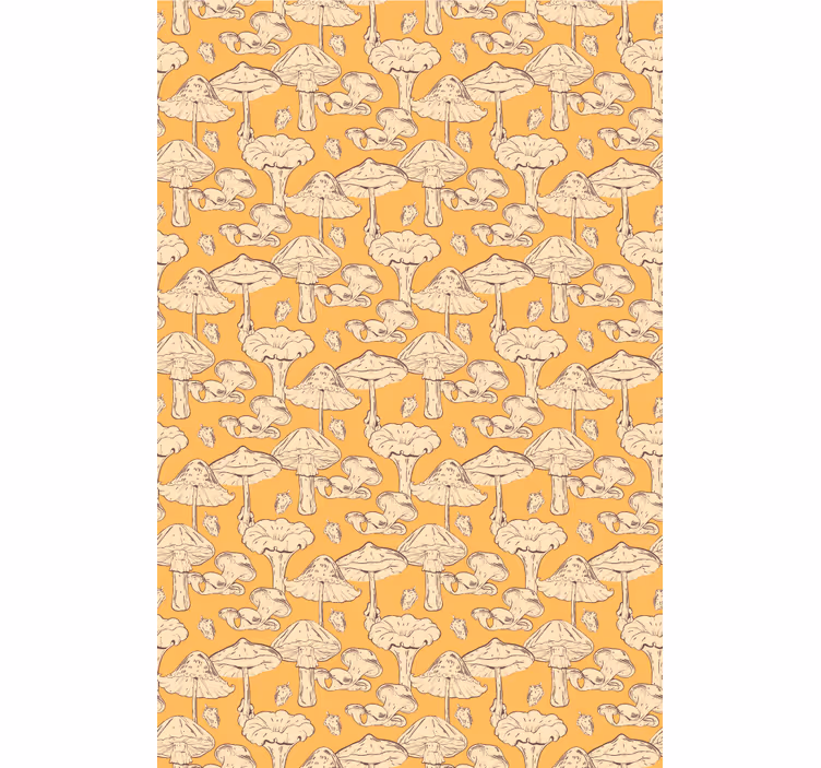 Rollo Fenster Blumen pilz-muster-design - TenStickers