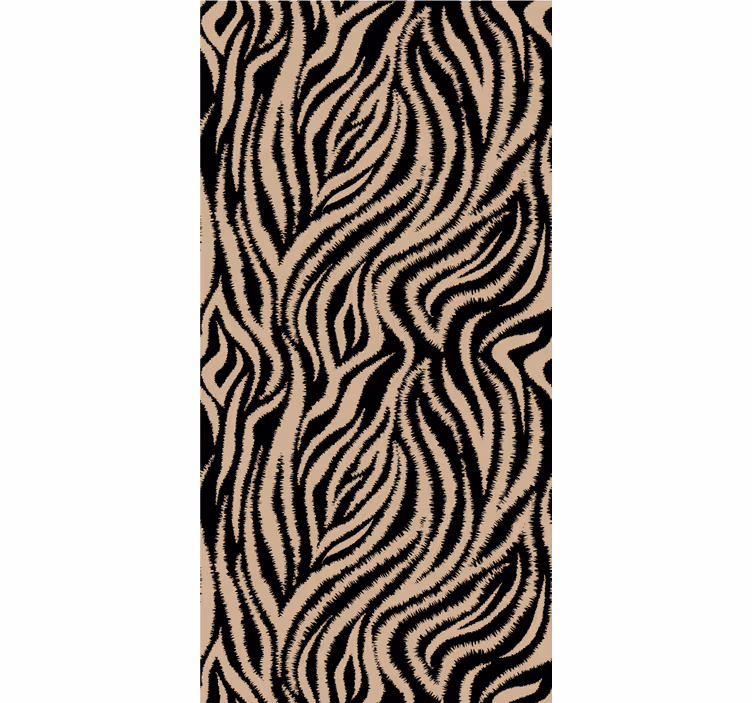 Rollo fenster mit muster zebra streifen design - TenStickers
