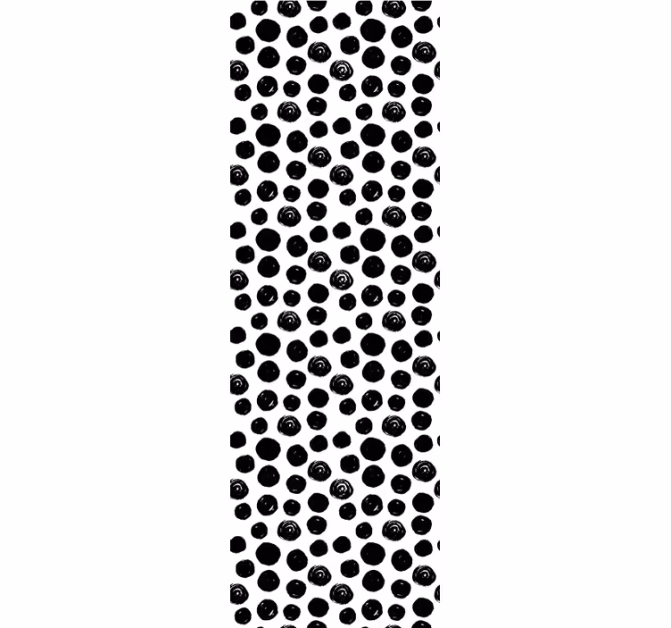 Rollo fenster mit muster schwarze punkte - TenStickers