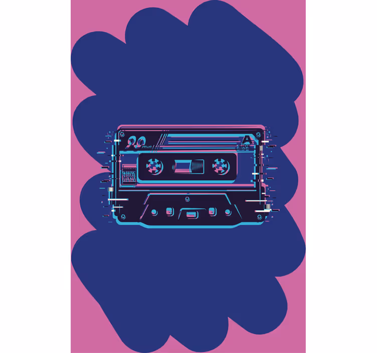 Gamer rollo retro-kassettenillustration - TenStickers