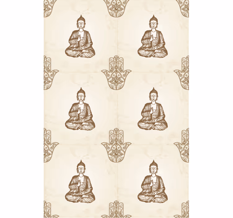 Rollo Fenster Zen buddha-symbolmuster - TenStickers