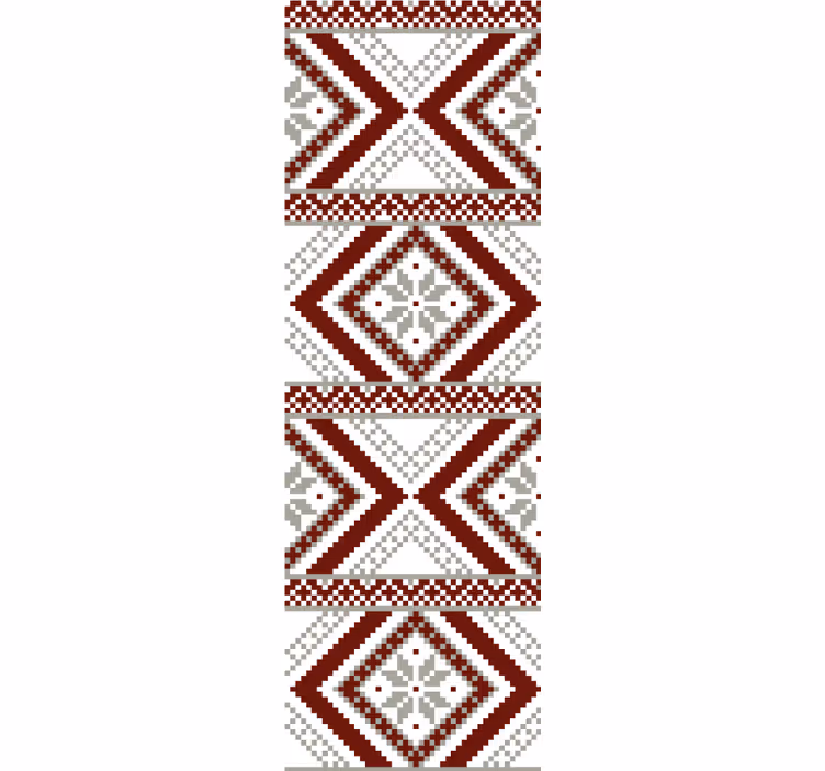 Rollo Fenster mit Muster geometrisches textilmuster - TenStickers