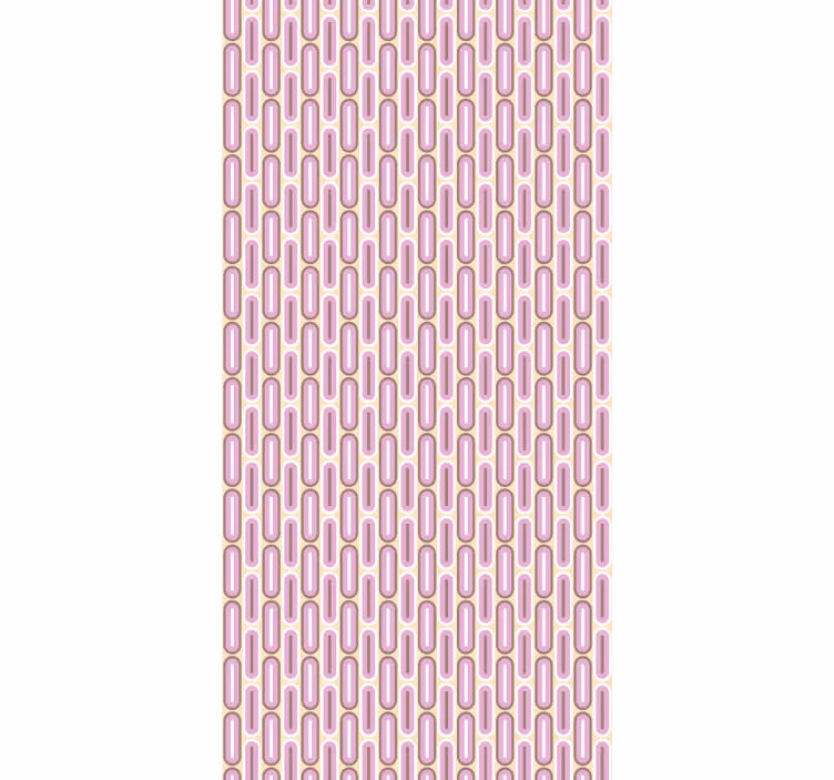 Rollo Fenster Vintagemuster retro rosa bögen - TenStickers