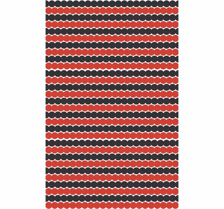 Rollo Fenster mit Muster rote und schwarze formen - TenStickers