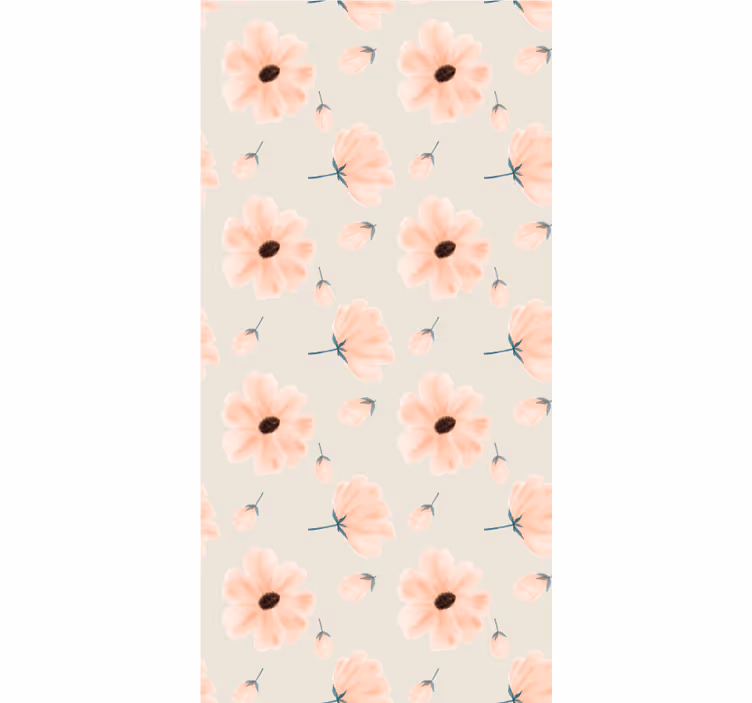 Rollo fenster blumen und pflanzen pastellblumenmuster - TenStickers