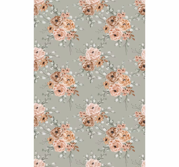 Blumen Rollo schönes beiges arrangement - TenStickers
