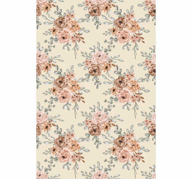 Rollo fenster blumen und pflanzen sanfte blumenkomposition - TenStickers
