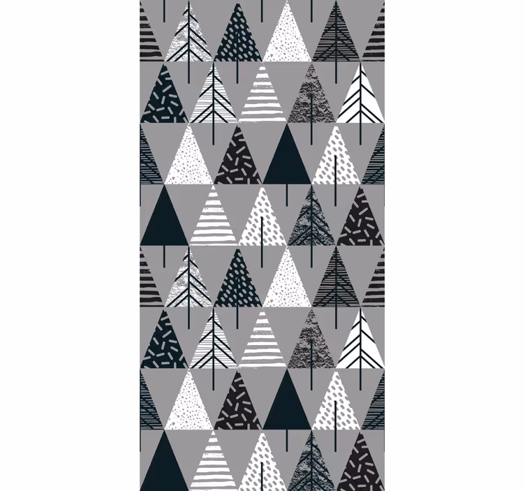 Rollo Küche skandinavische minimalistische Bäume - TenStickers