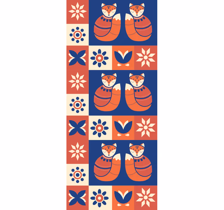 Rollo Fenster Tiere bezaubernde fuchsmuster - TenStickers