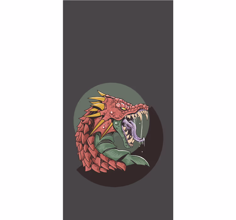 Gamer rollo wilder drachenkopf - TenStickers