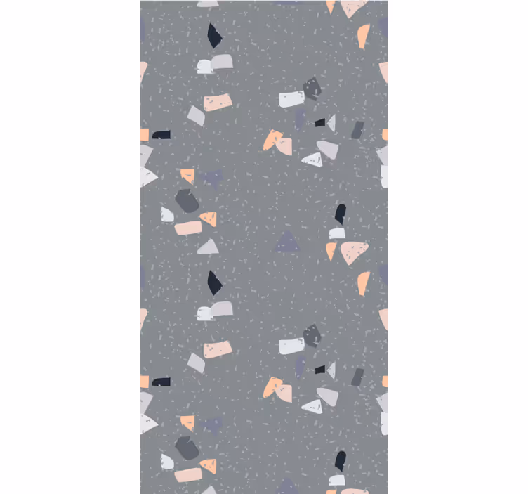 Rollo Fenster mit Muster einfacher grauer terrazzo - TenStickers