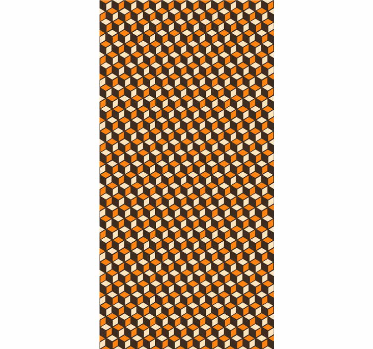 Fenster Rollo Modern geometrisches würfelmotiv - TenStickers