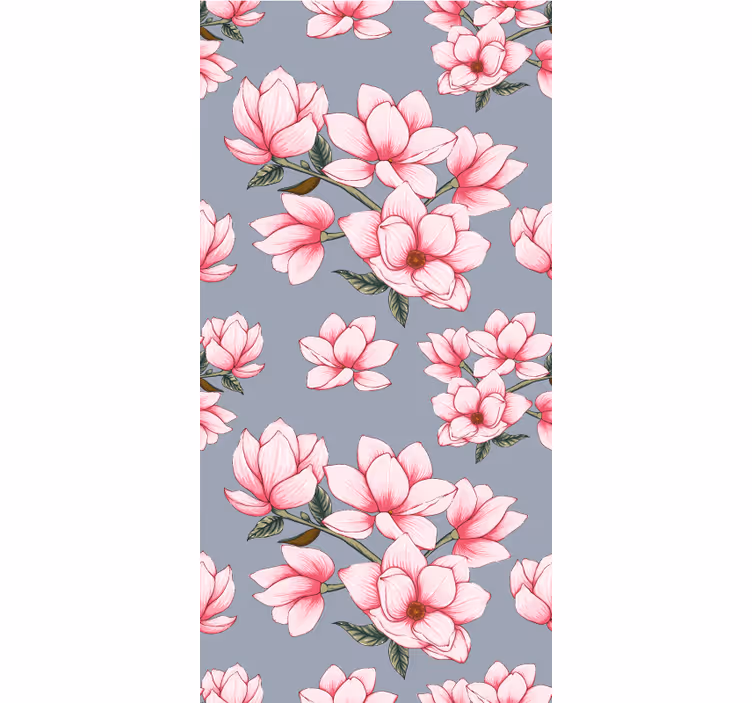 Rollo Fenster Blumen und Pflanzen magnolienblütenmuster - TenStickers