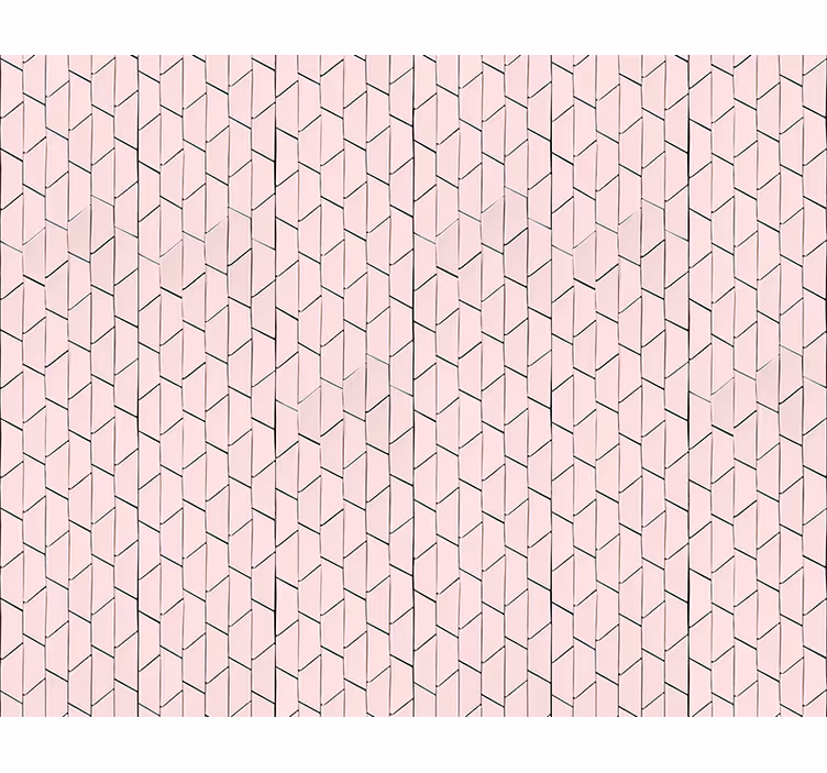 Rollo Fenster mit Muster rosa geometrisches musterdesign - TenStickers