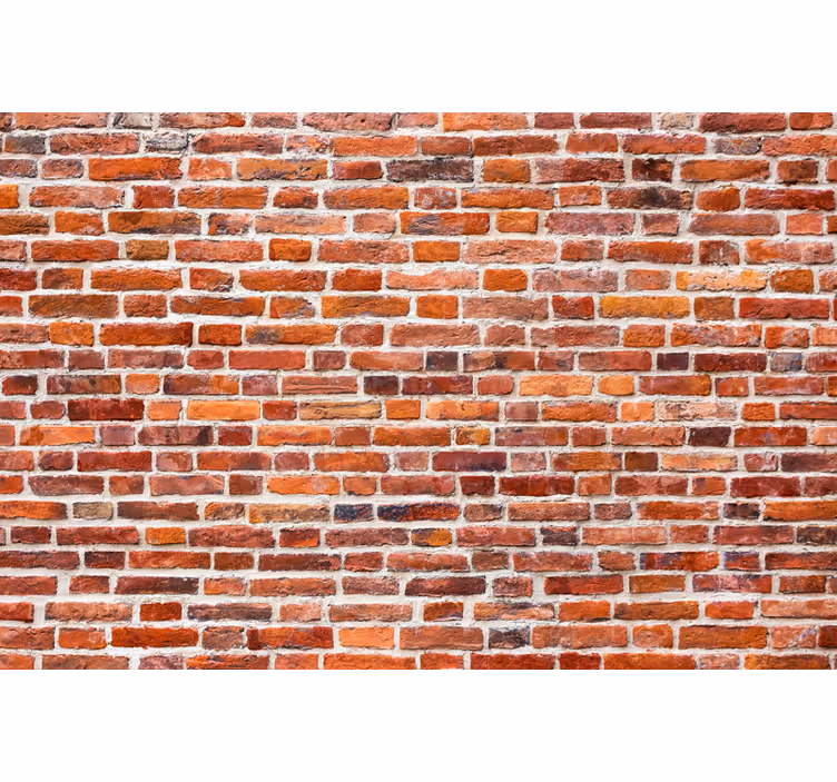 Rollo Fenster mit Muster rustikales ziegelmuster - TenStickers