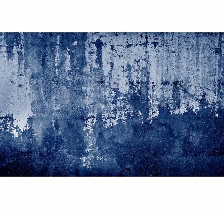 Rollo Fenster mit Muster verwitterte blaue oberfläche - TenStickers