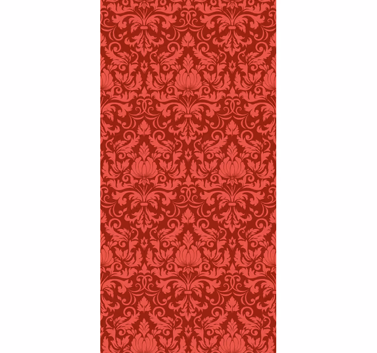 Rollo Fenster Elegant rote botanische anmut - TenStickers