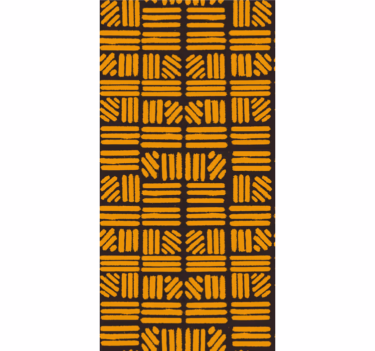 Rollo fenster mit muster geometrisches gelbes muster - TenStickers