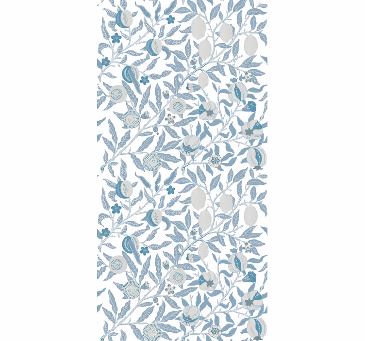 Rollo Fenster Blumen und Pflanzen blumenmuster mit früchten - TenStickers