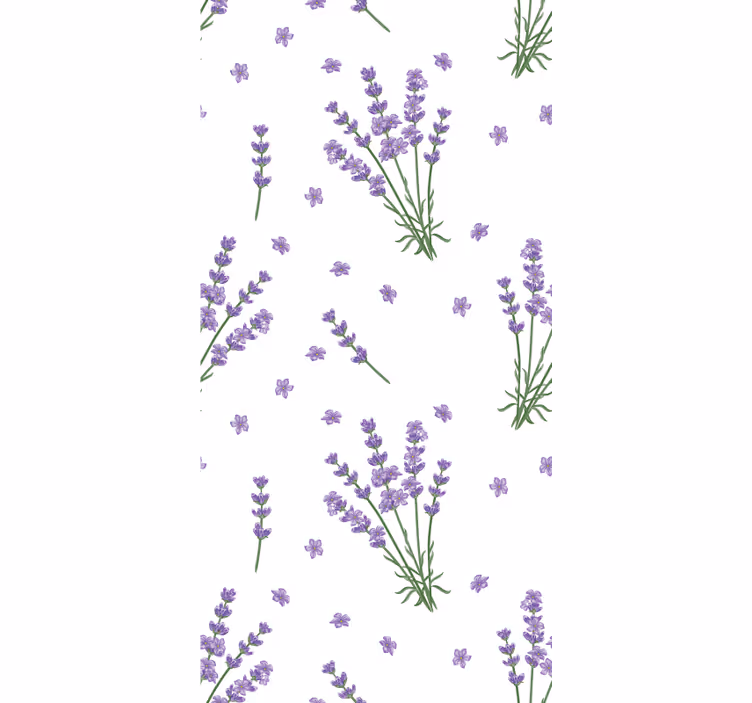 Rollo fenster blumen und pflanzen lavendelblütenmuster - TenStickers