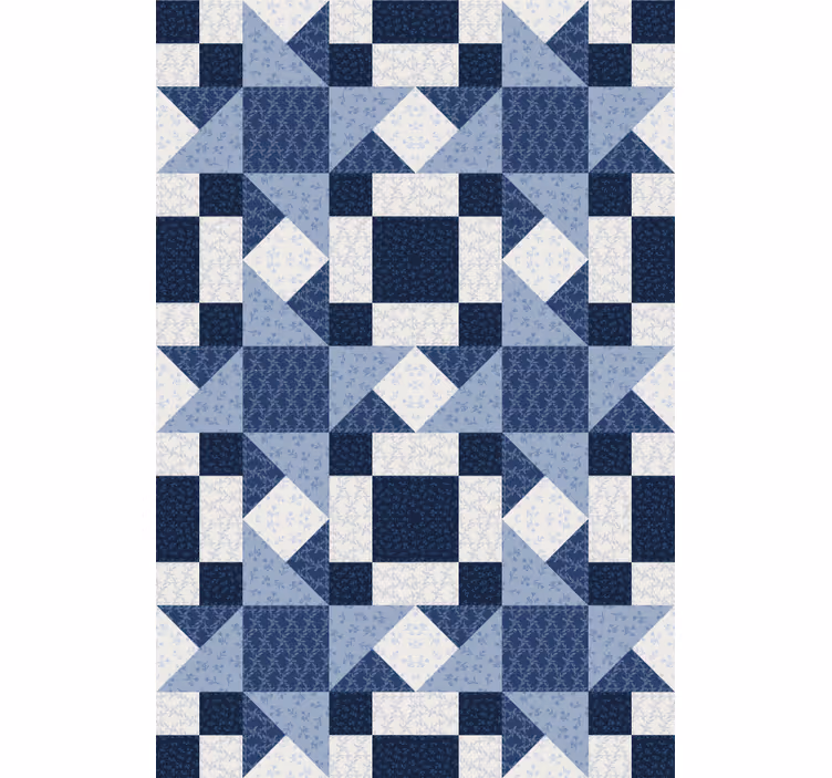 Rollo fenster mit muster in patchwork geometrisch - TenStickers