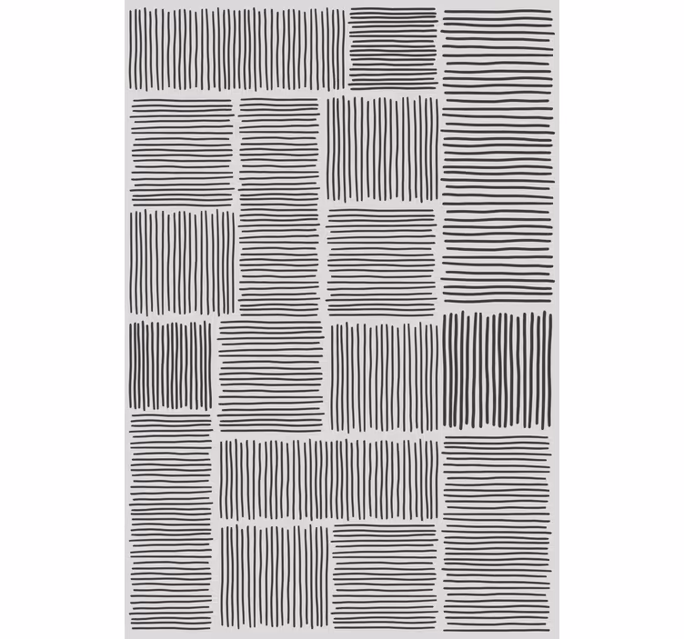 Rollo fenster mit muster schwarz-graue streifen - TenStickers