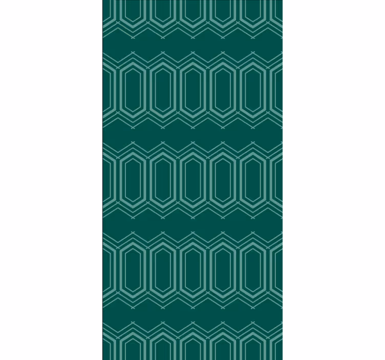 Rollo fenster mit muster in grünem geometrischem design - TenStickers