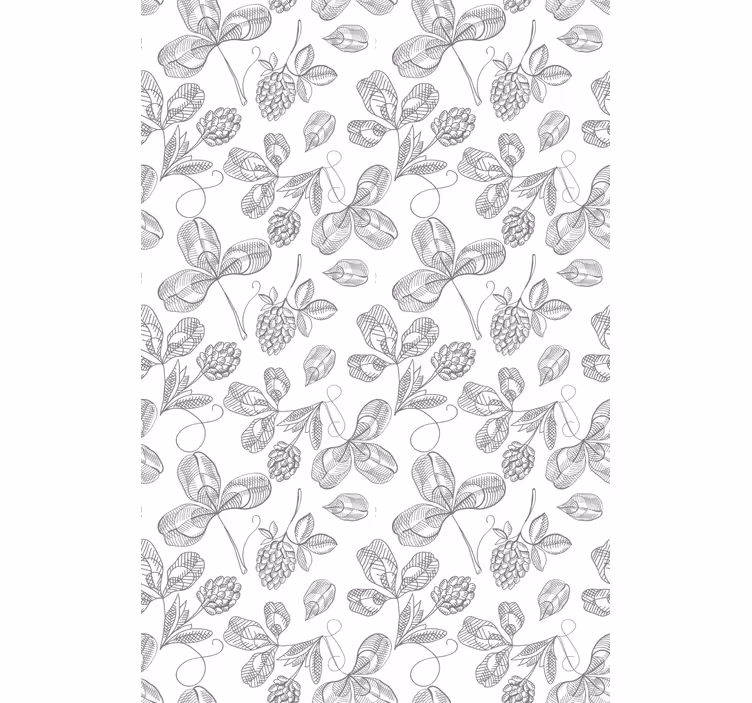 Moderne Rollo für Küchenfenster mit Blumen Blumenstickerei - TenStickers