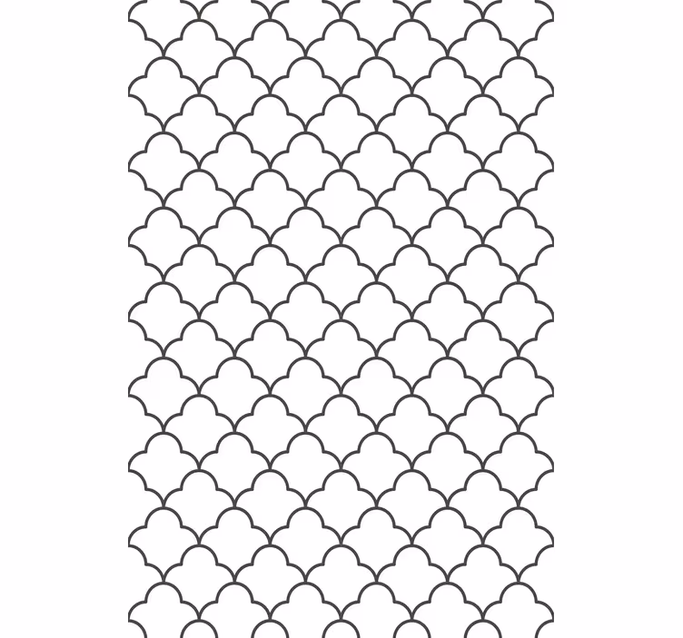 Fenster Rollo Modern stilisiertes geschwungenes muster - TenStickers
