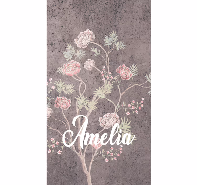 Rollo Fenster Blumen und Pflanzen personalisiert floral - TenStickers