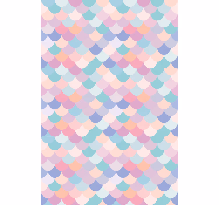 Rollo Fenster mit Muster bunte schuppenmuster - TenStickers
