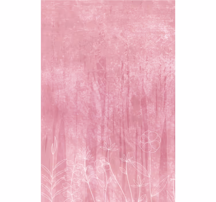 Rollo Fenster Blumen und Pflanzen blumensilhouette-design - TenStickers