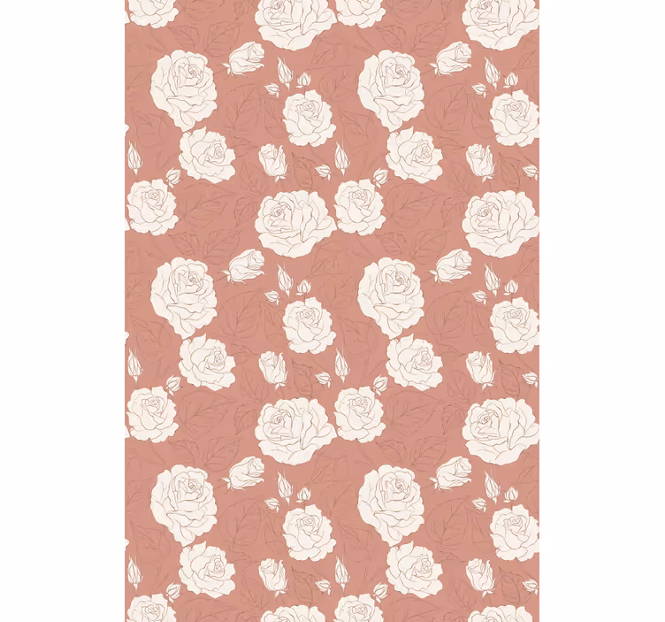 Rollo Fenster Blumen zarte anordnung - TenStickers