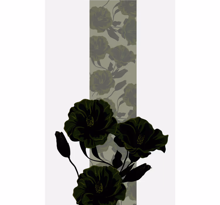 Rollo Fenster Blumen und Pflanzen grünes rosenarrangement - TenStickers
