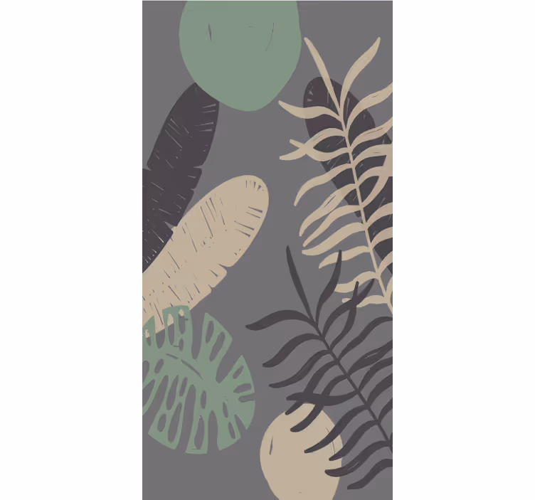 Rollo Fenster Blumen und Pflanzen tropisches grünmuster - TenStickers
