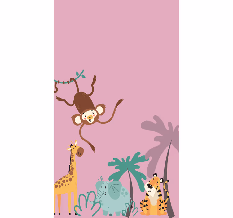 Rollo Fenster Kinderzimmer "boho" Kinderdschungel - TenStickers
