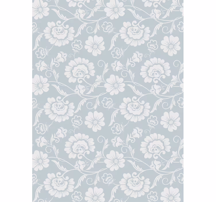 Rollo Fenster Blumen graue motiv-eleganz - TenStickers