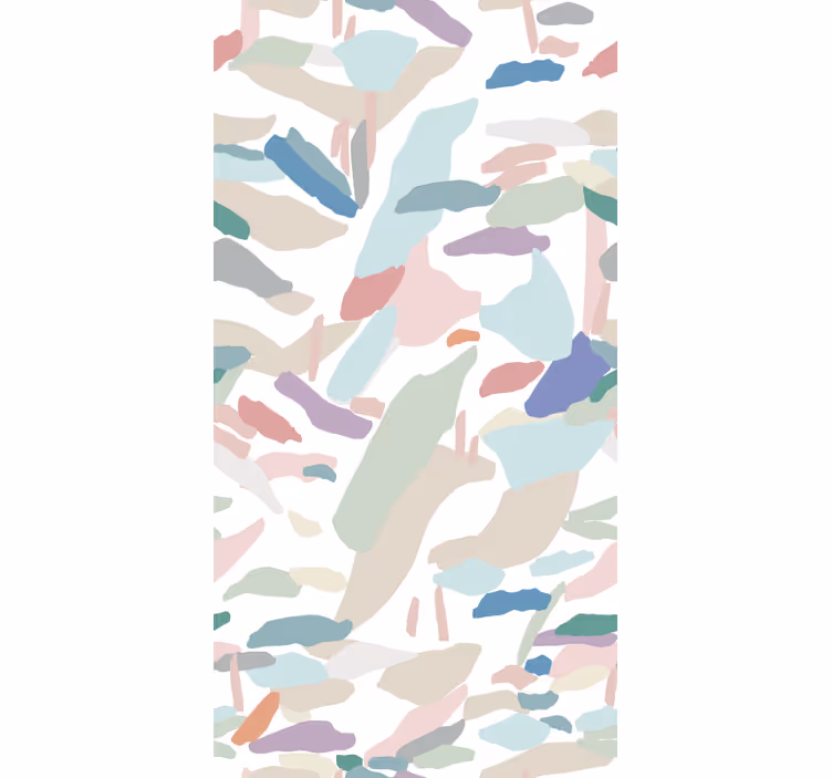 Fenster Rollo Modern ungenaue weiche farbtöne formen - TenStickers