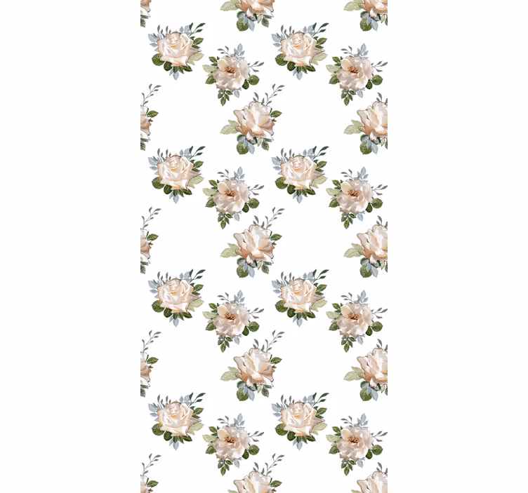 Blumen Rollo kosmopolitisches design - TenStickers