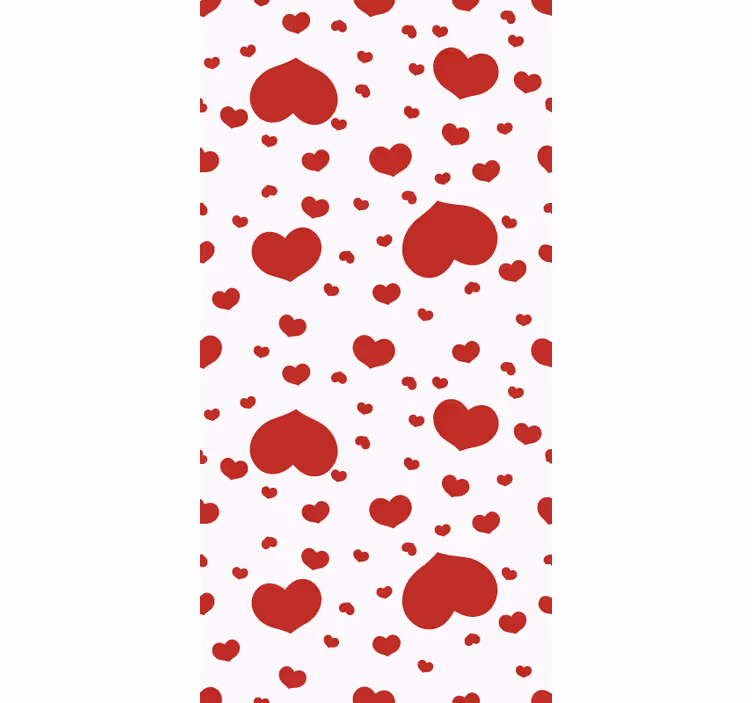 Rollo Fenster romantisch herzmusterdekor - TenStickers