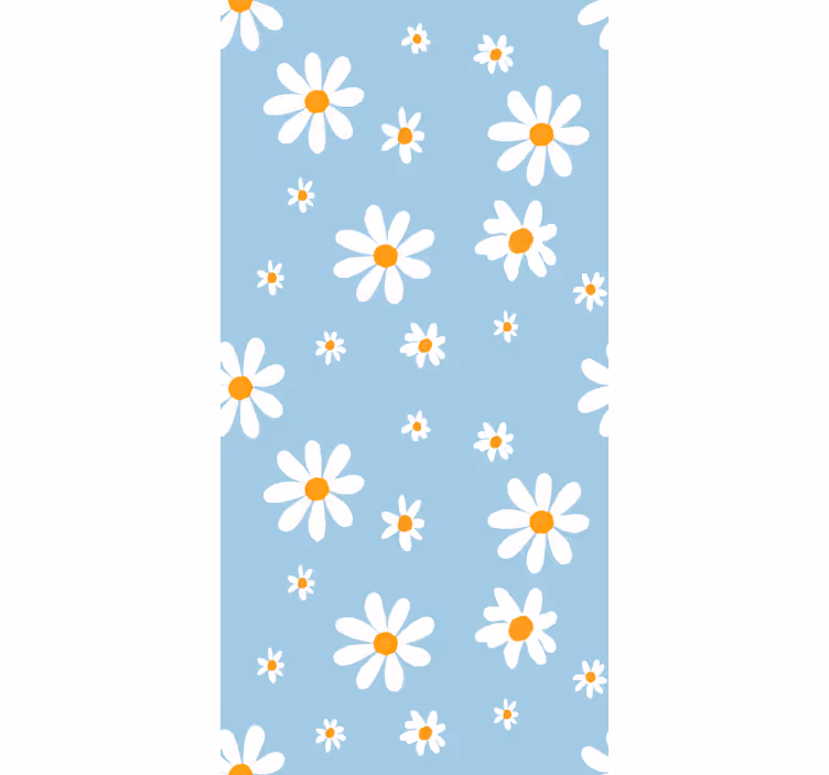 Rollo Fenster Blumen und Pflanzen zarte gänseblümchen-muster - TenStickers