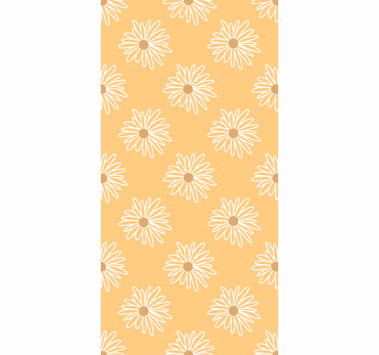 Rollo Fenster Blumen gelbes gänseblümchen-design - TenStickers